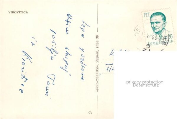 Virovitica Croatia Ortspartie mit Kirche – Bild 2
