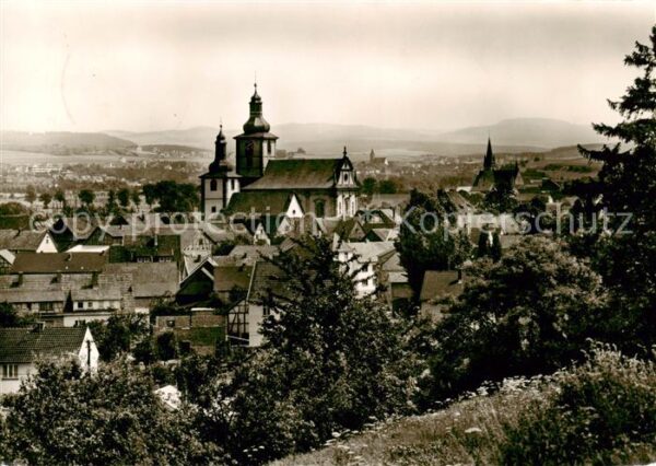 Burghaun Ortsansicht mit Kirche