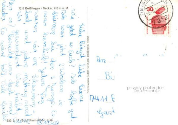 Deisslingen Neckar Panorama Kirchen Schule – Bild 2
