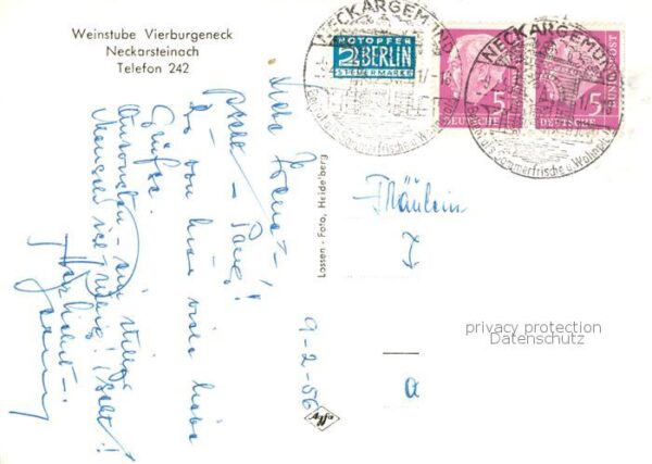Neckarsteinach Weinstube Vierburgeneck – Bild 2
