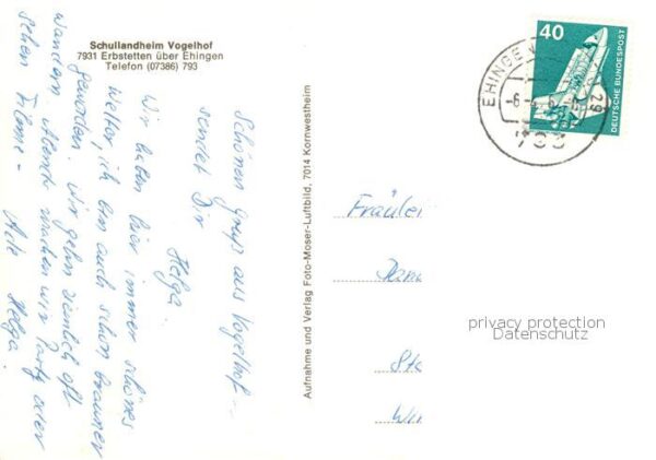Erbstetten Ehingen Schullandheim Vogelhof – Bild 2