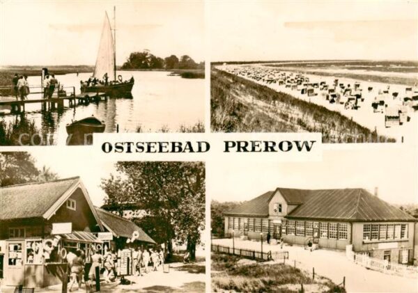 Prerow Ostseebad Anleger Strand Dorfpartie