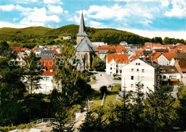 Waldkappel Ortsansicht mit Kirche