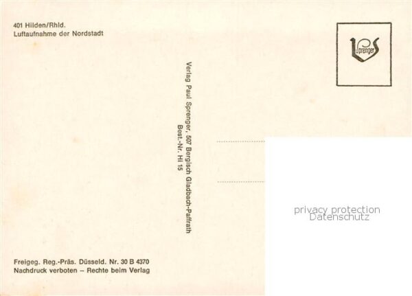 Hilden  Mettmann Fliegeraufnahme Nordstadt – Bild 2