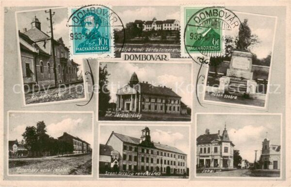Dombovar Dombowa HU Kir Adohivafal Esterhazy uccai reszlet Orsola rendi zarda In