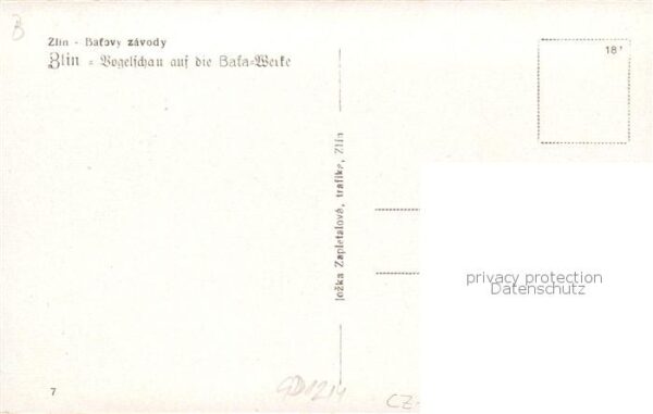 Zlin Gottwaldov CZ Blick auf die Bata Werke – Bild 2