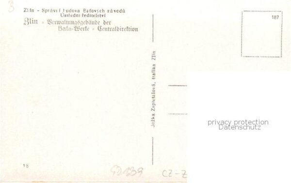 Zlin Gottwaldov CZ Verwaltungsgebaeude der Bata Werke – Bild 2