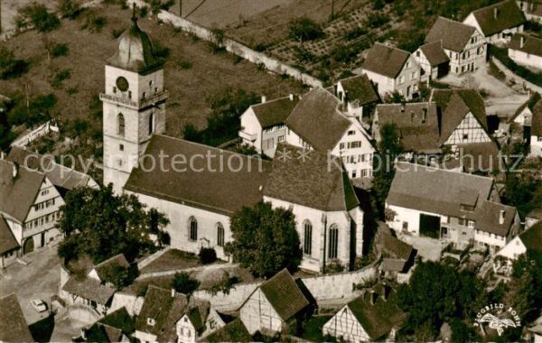 Schwieberdingen Georgskirche Fliegeraufnahme