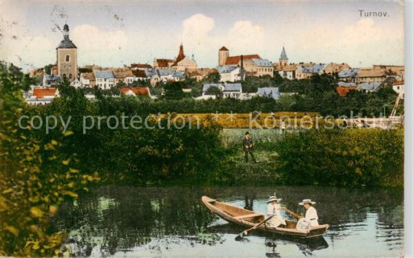Turnov  Turnau CZ Ortsansicht Gondelteich