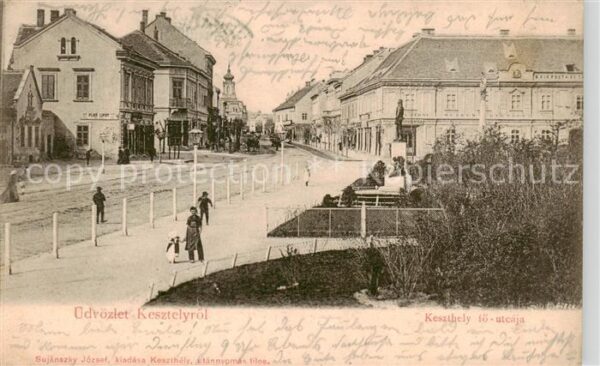 Kesztely Keszthely Balaton Plattensee HU Keszthely toe utcaja