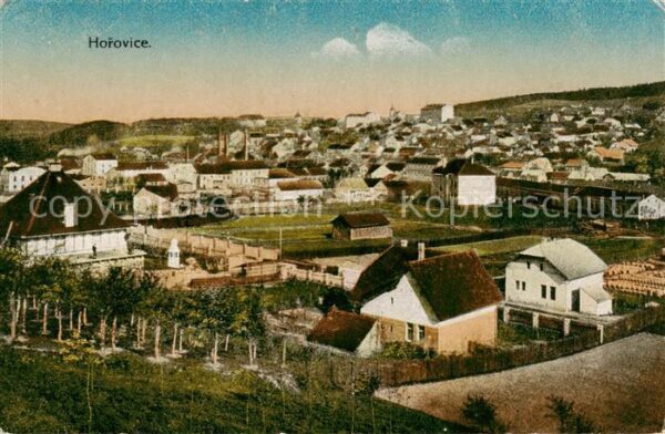 Horovice Deutsch Horschowitz CZ Panorama