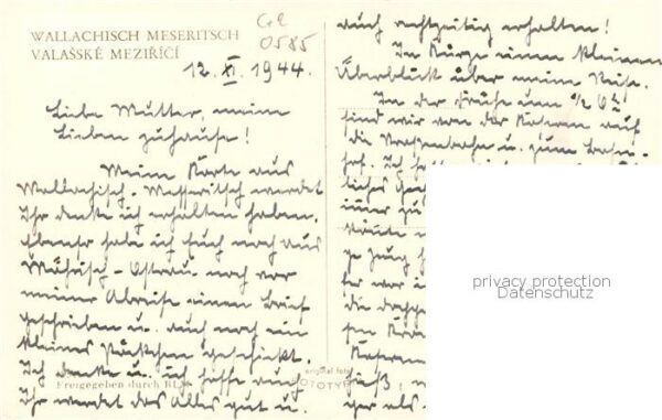 Wallachisch Meseritz Valasske Mezirici Czechia Marktplatz – Bild 2