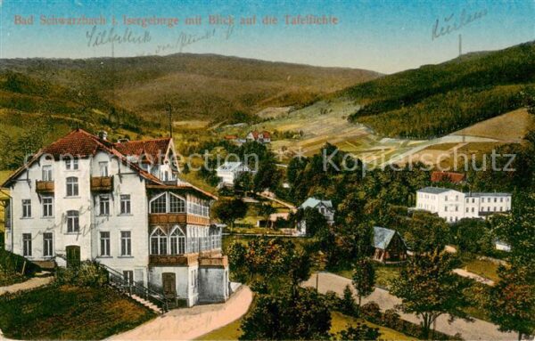 Bad Schwarzbach Flinsberg Swieradow Zdroj Bad PL mit Blick auf die Tafelfichte