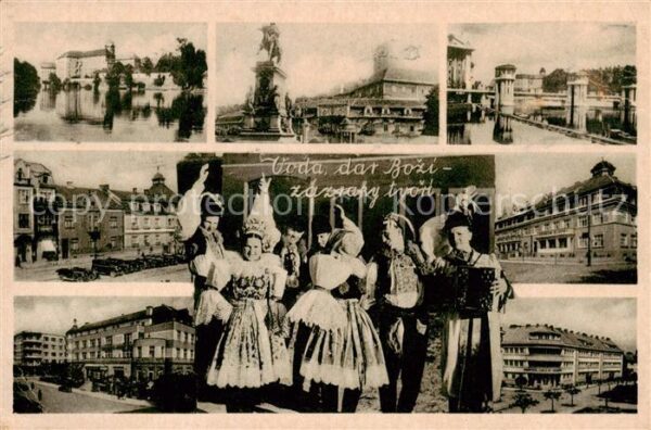 Bad Podiebrad Podebrady CZ Teilansichten Folkloregruppe