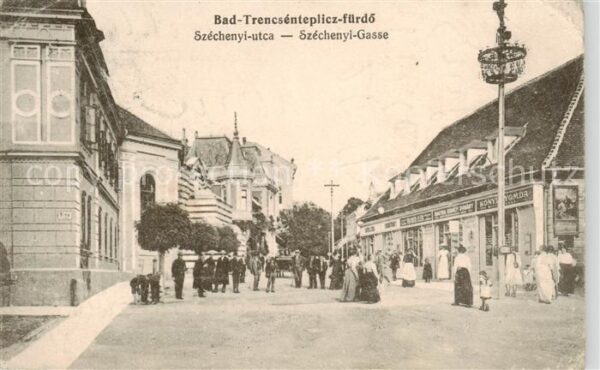 Bad Trencsenteplicz Trencianske Teplice SK Strassenpartie