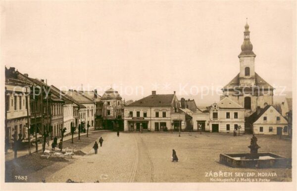 Zabreh Hohenstadt March CZ Marktplatz