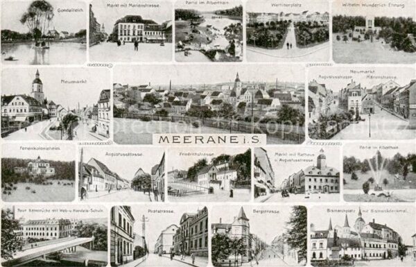 Meerane Kgl Amtsgericht Neumarkt Schwanekleiderstrasse Marienstr Markt Ferienkol
