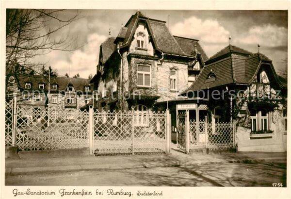 Rumburg Rumburk CZ Gau Sanatorium Frankenstein