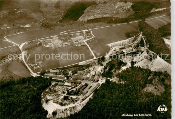 Solnhofen Natursteinwerk Maxberg Gaststaette Fliegeraufnahme