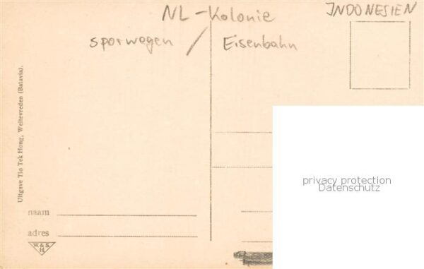 Buitenzorg Bogor Indonesia Spoor en bergzicht – Bild 2