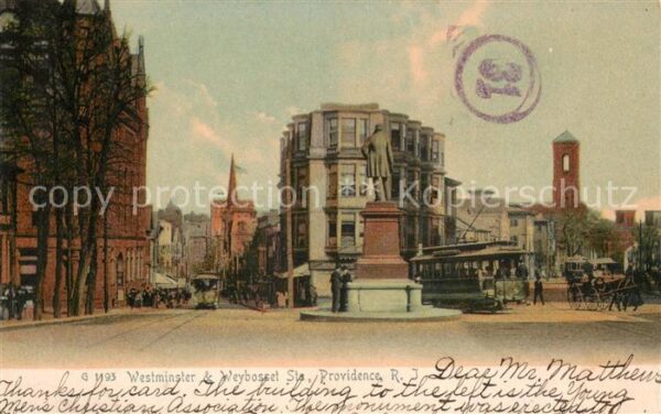 Providence  Rhode Island USA Westminster and Weyboset Sta