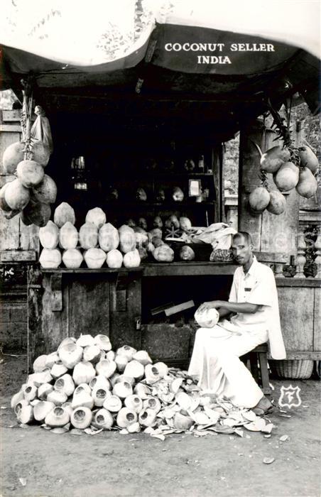 India Indien Coconut Seller