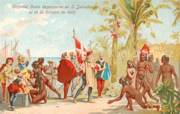 San Salvador Island Bahamas Cristobal Colon desembarca en San Salvador