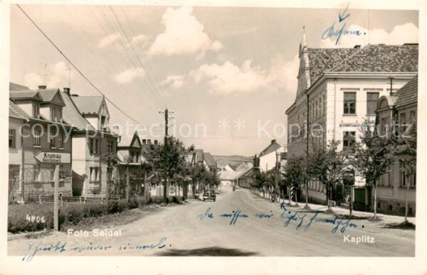 Kaplitz Kaplice CZ Strassenpartie