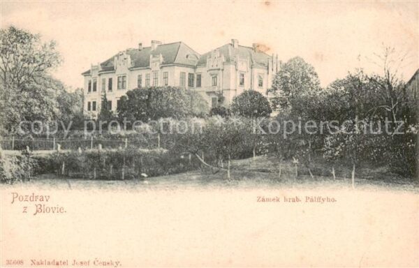 Blovice Blowitz CZ Zamek brab Palffyho