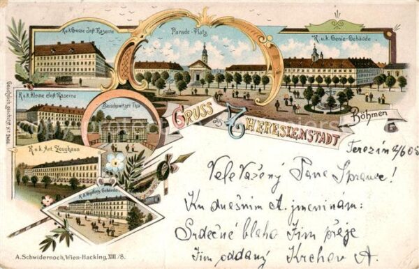 Theresienstadt Terezin CZ Kaserne KK Kleine Kaserne Zeughaus Parade Platz Genie