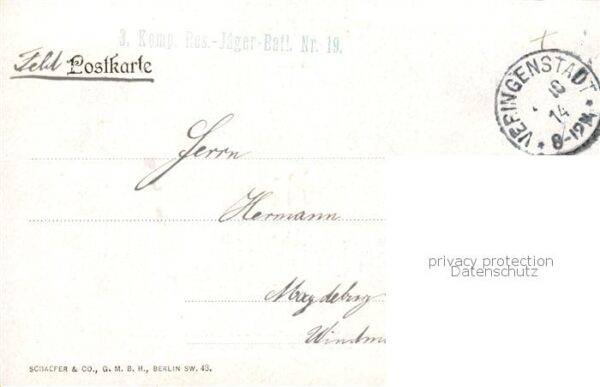 Naumburg  Saale Neues Gymnasium Feldpost – Bild 2