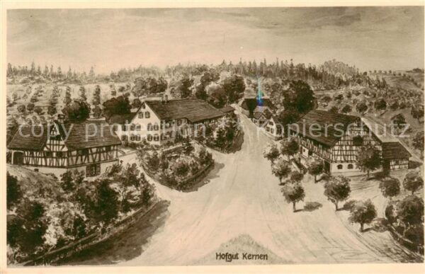 Kernen Hofgut Ravensburg Wuerttemberg Panorama