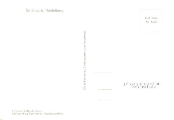 Schoenau Heidelberg Odenwald Fliegeraufnahme – Bild 2