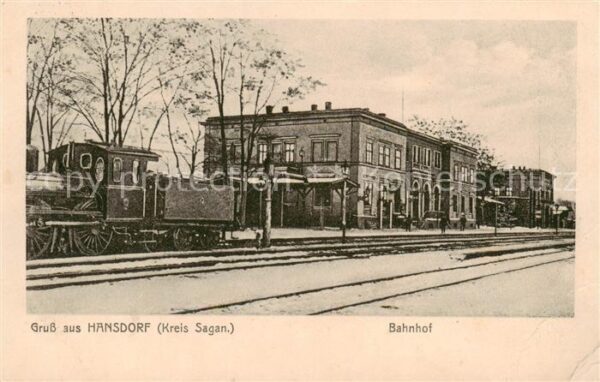 Hansdorf Sagan Zagan PL Bahnhof