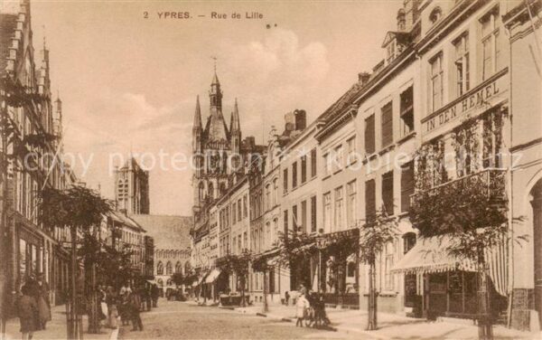 Ypres Ypern Ieper Belgie Rue de Lille