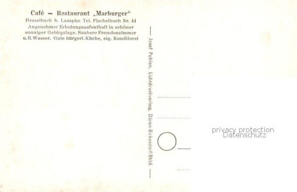 Hesselbach Laasphe Cafe Restaurant Marburger Panorama – Bild 2
