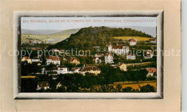 Bad Kissingen Villen am Altenberg mit Hotel Regina und Schoenbornstrasse Bilderr