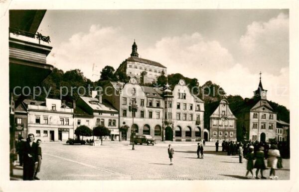 Nachod CZ Zentrum Blick zum Schloss