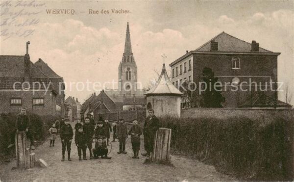 Wervicq Wervik West-Vlaanderen Belgie Rue des Vaches Eglise