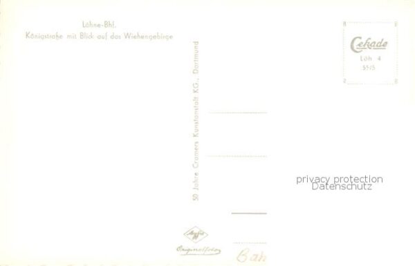 Loehne Koenigstrasse mit Blick auf das Wiehengebirge – Bild 2