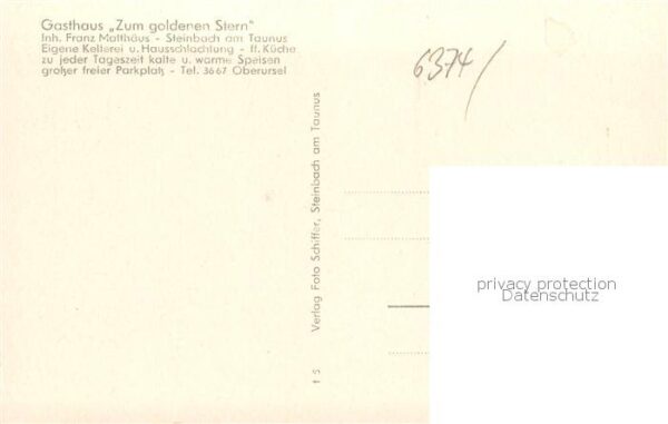 Steinbach Taunus Gasthaus Zum goldenen Stern – Bild 2