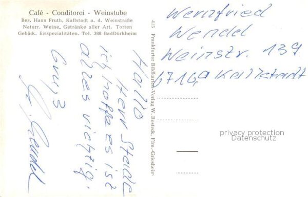Kallstadt Rheinland-Pfalz Panorama Luftbild Cafe Conditorei Weinstube – Bild 2