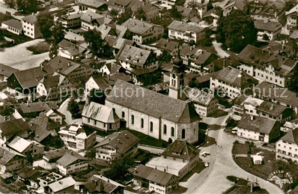 Sonthofen  Oberallgaeu Stadtzentrum mit Kirche