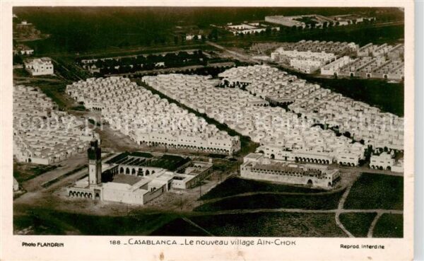 Casablanca Maroc Le nouveau village Ain-Chok vue aérienne