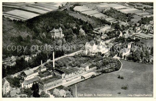 Bad Soden-Salmuenster Original Fliegeraufnahme