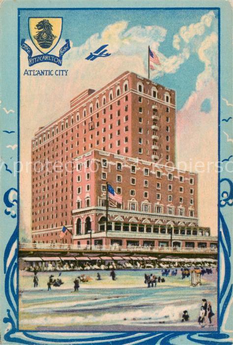 Atlantic City New Jersey USA The Ritz Crlton Hotel Illustration