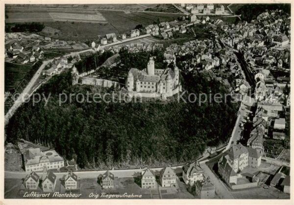 Montabaur Westerwald Fliegeraufnahme mit Schloss