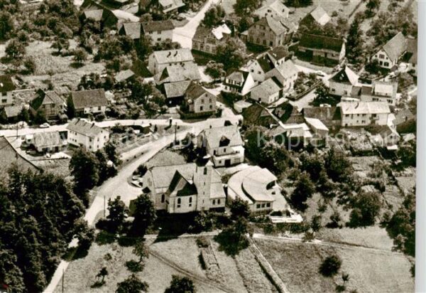 Etzenrot Waldbronn Fliegeraufnahme mit Kath Pfarrzentrum