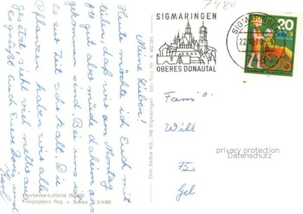 Sigmaringen Fliegeraufnahme – Bild 2