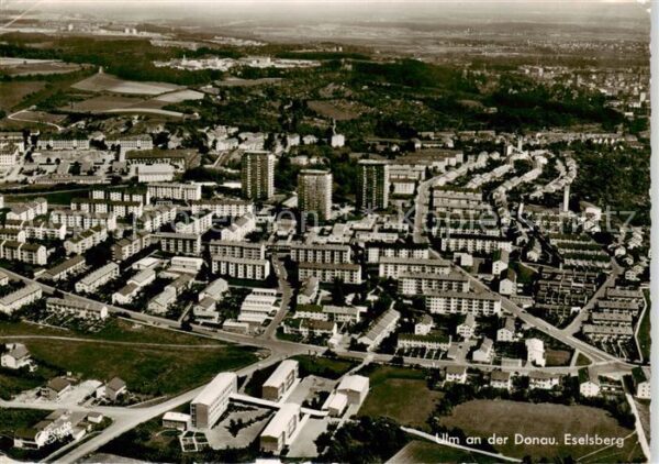 Ulm  Donau Eselsberg Fliegeraufnahme